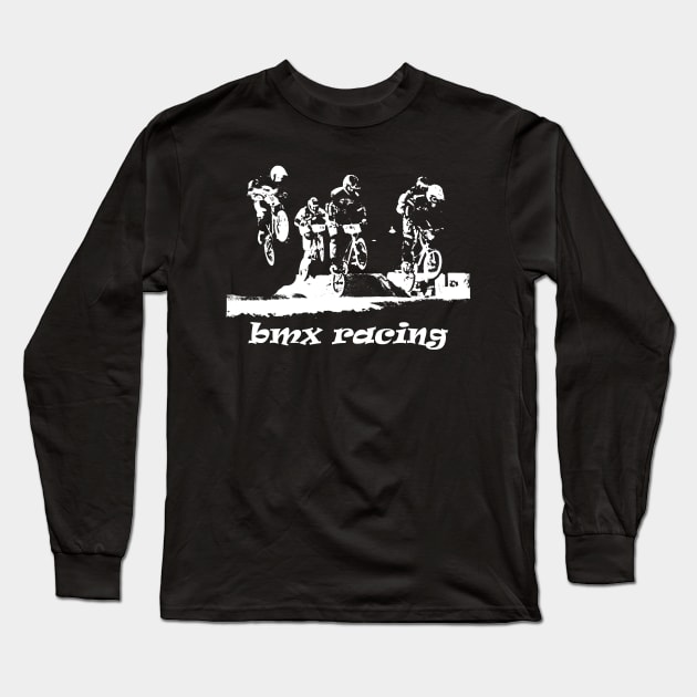 bmx Long Sleeve T-Shirt by rickylabellevie